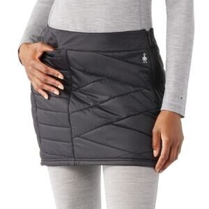 SMARTWOOL Women's Smartloft Zip Skirt Small Black Quilted Wind Resistant NWT